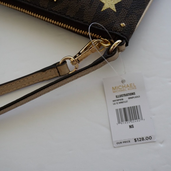 Michael Kors Giftable Large TZ Wristlet MK Brown - Picture 8 of 8